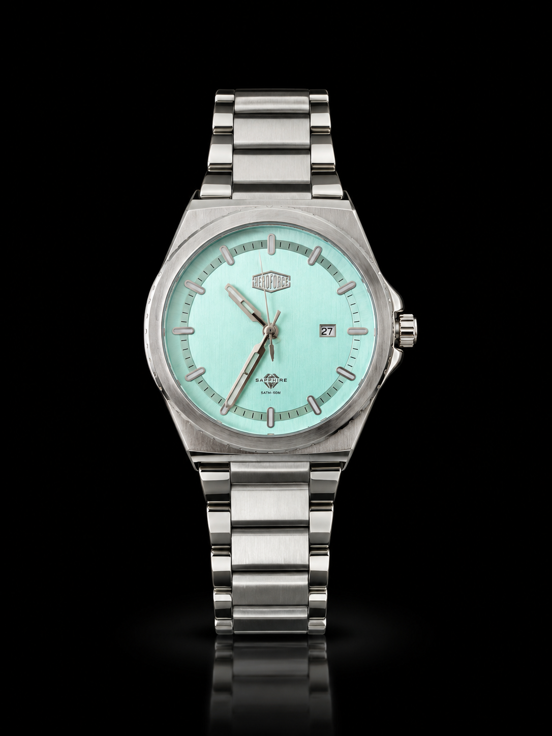 HEROFORCE Multifunction Tiffany Blue Dial Watch