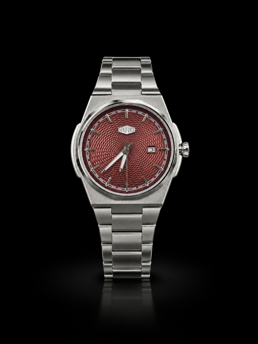 HEROFORCE Multi Function Wine Dial Watch